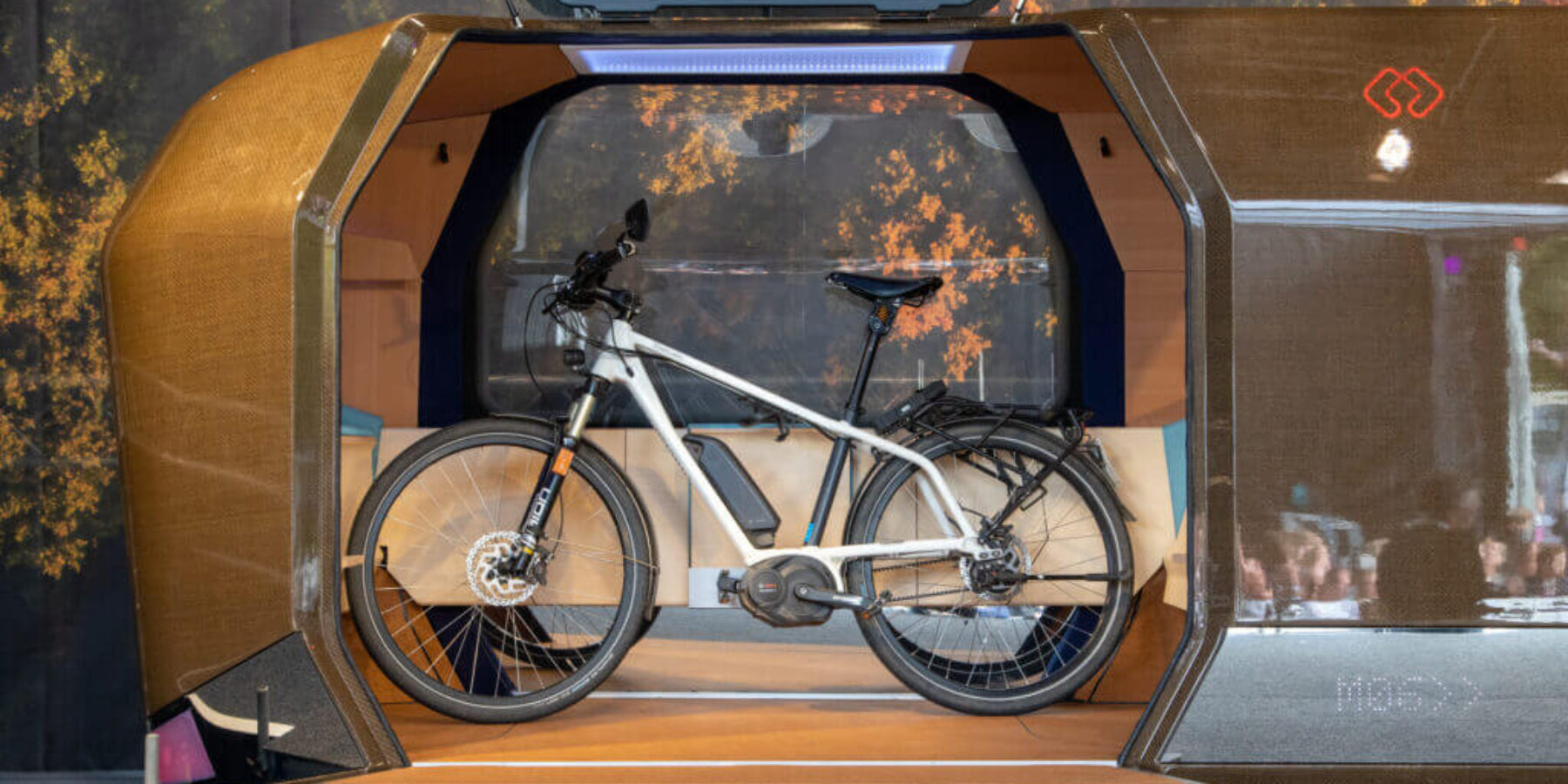 Transport eines Fahrrads via Monocab